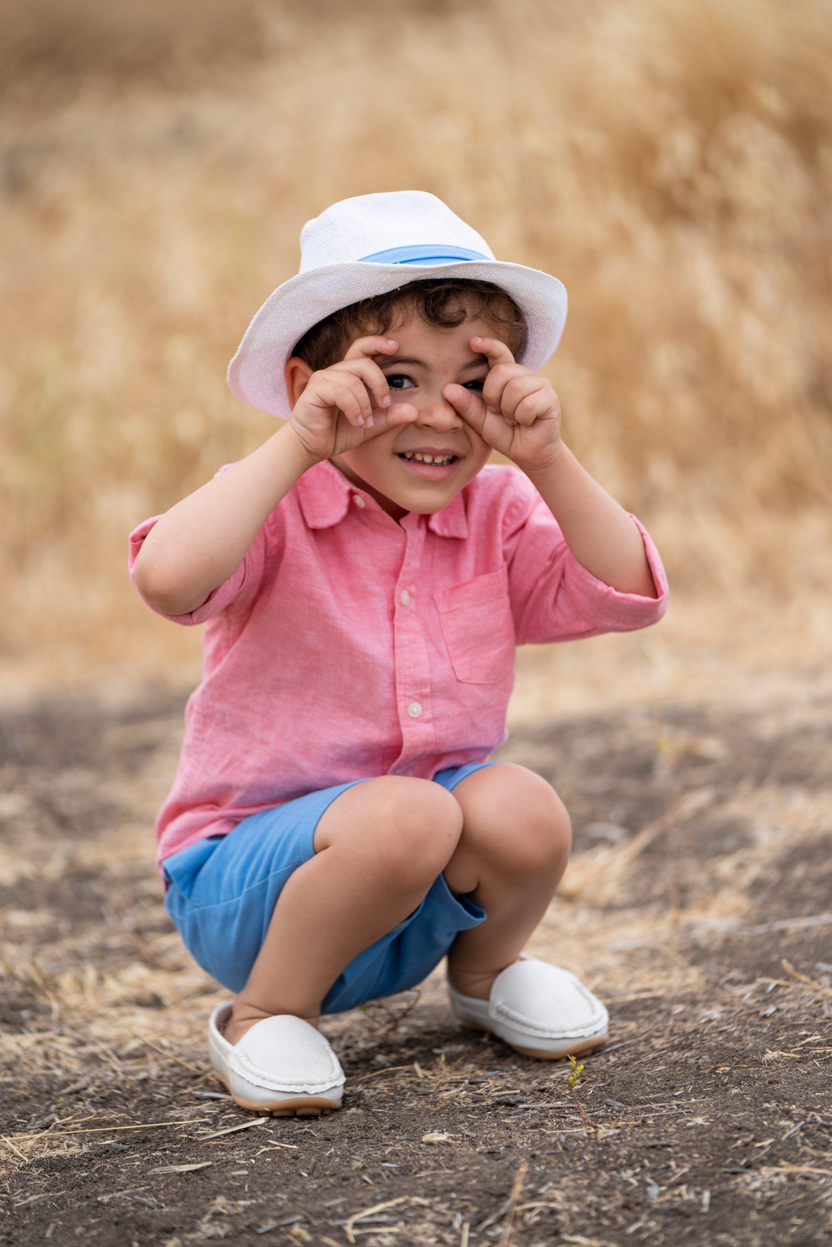 Children together during a relaxed family portrait session