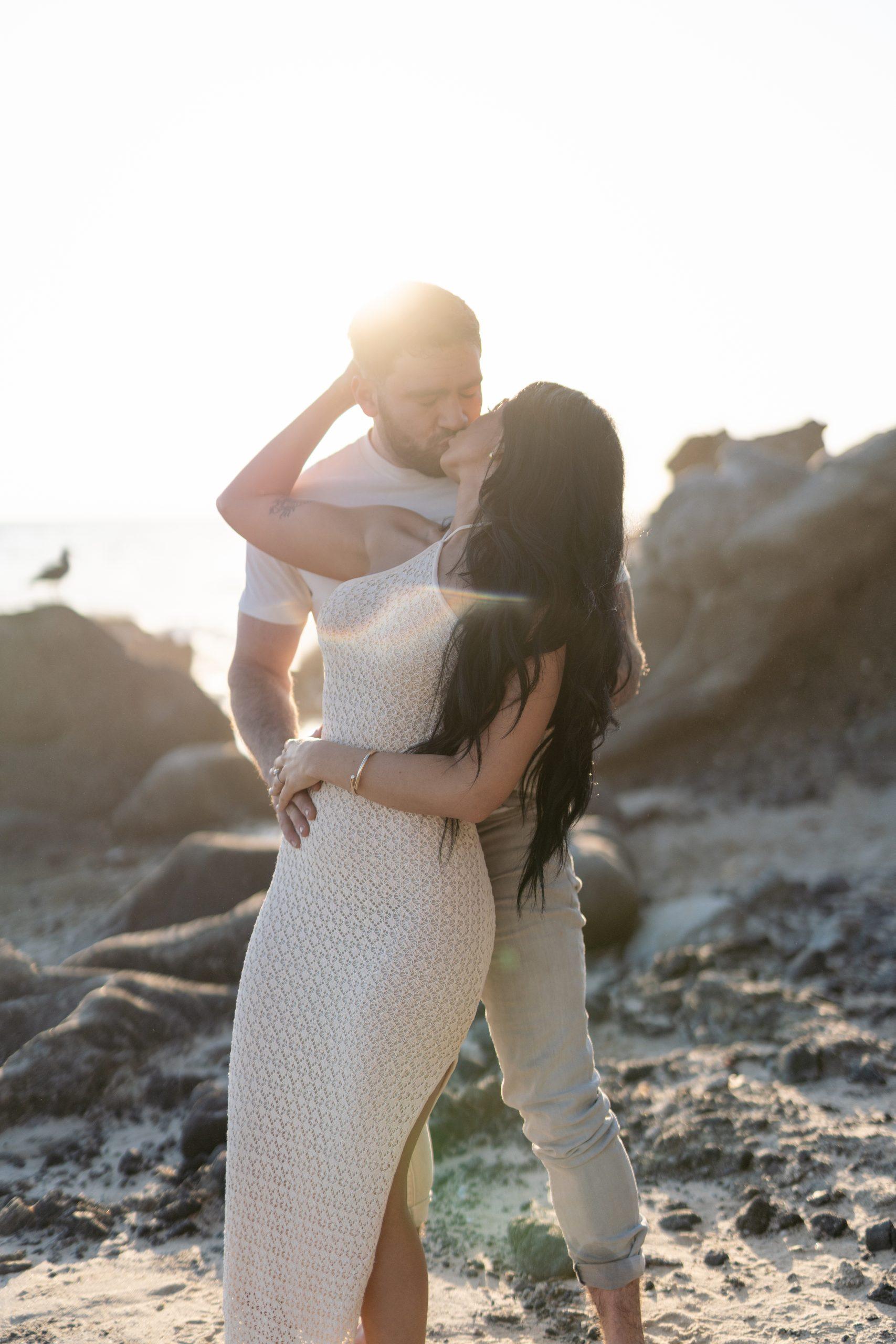 Wedding-day portrait of the newlyweds
