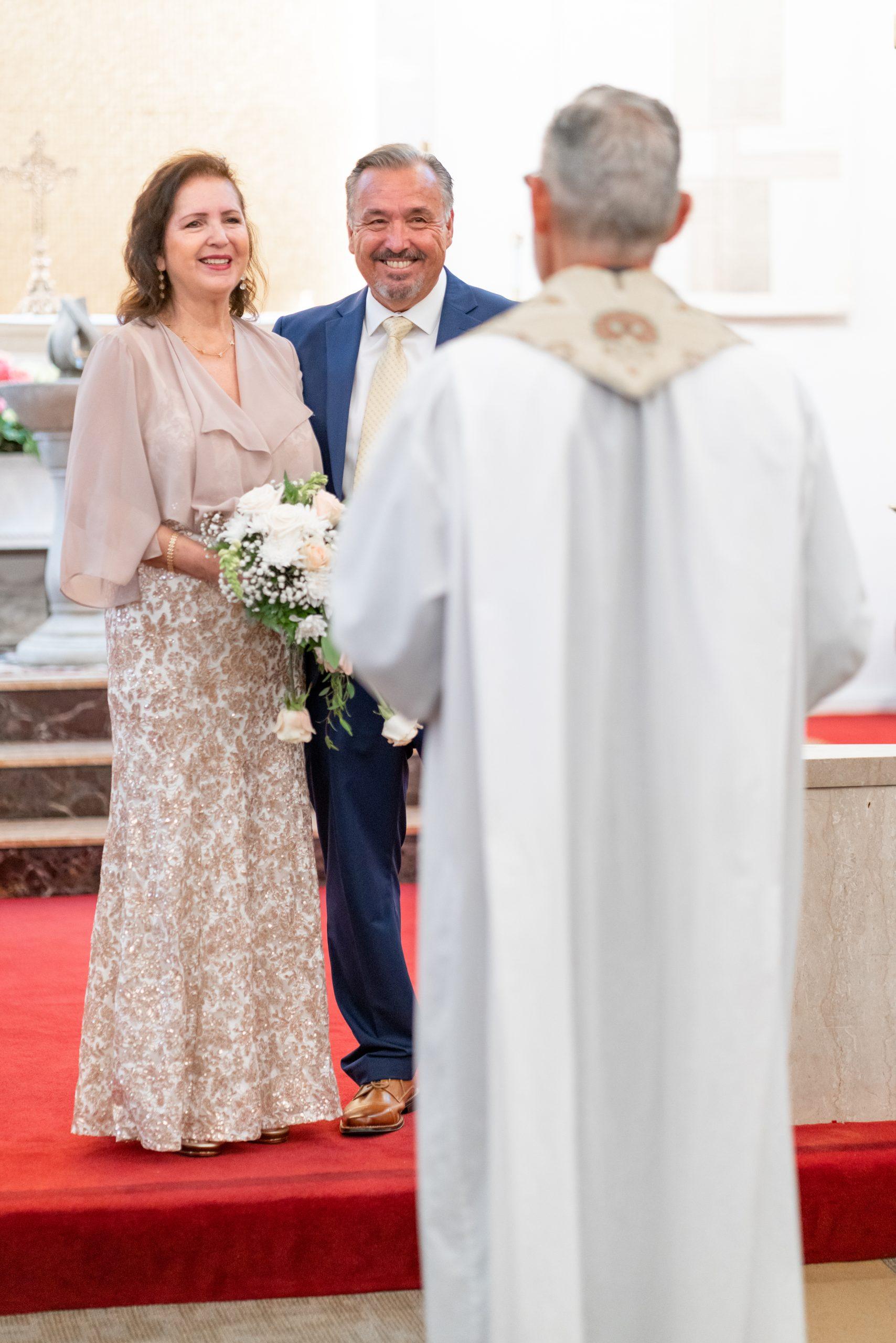 Wedding couple portrait with natural movement