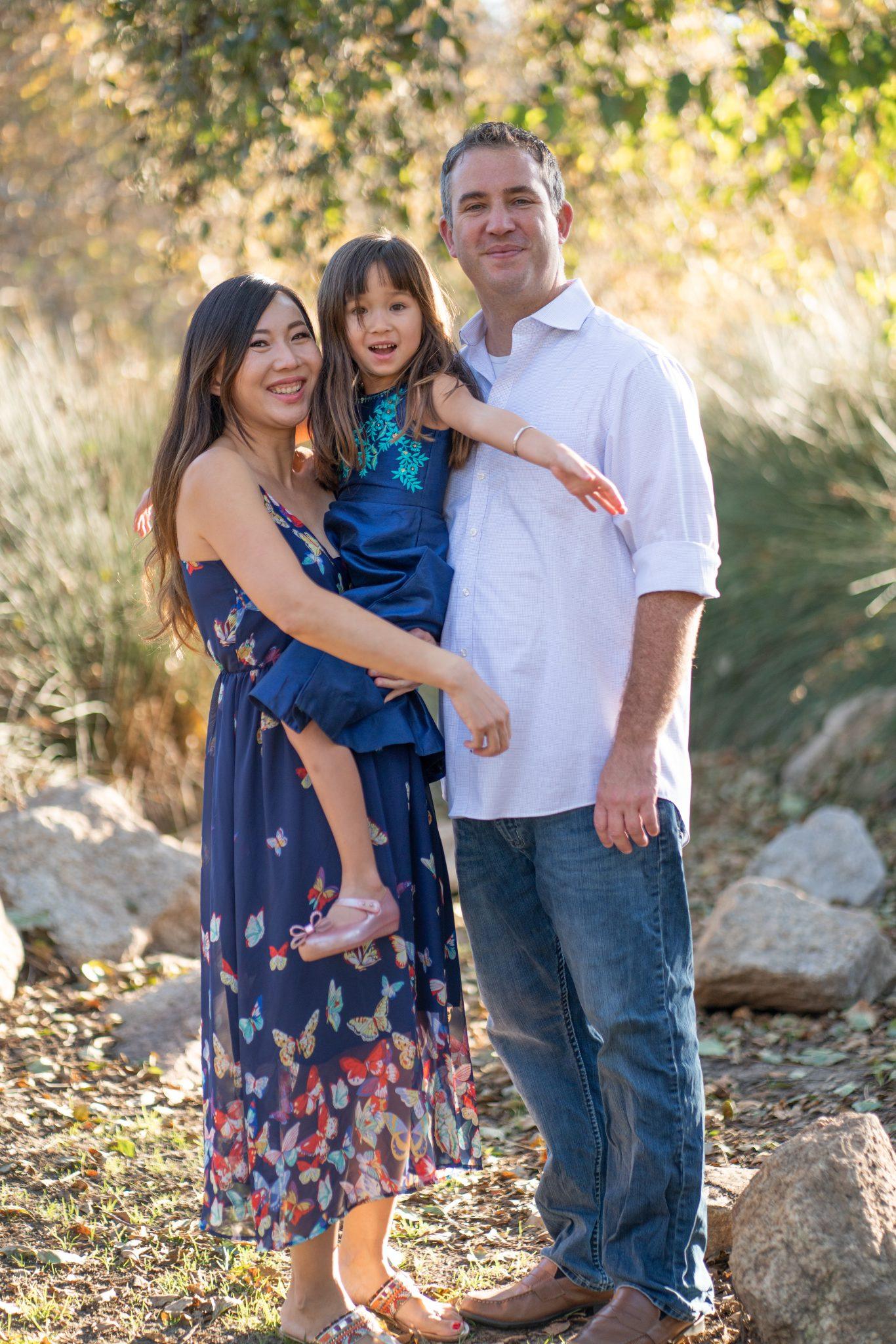Family mini session at Jeffrey Open Space Trail in Irvine